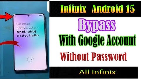 Android 15 new version bypass with Google account||infinix Android 15 version bypass