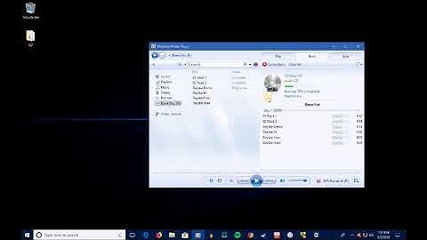 Rip and Burn CD windows 10