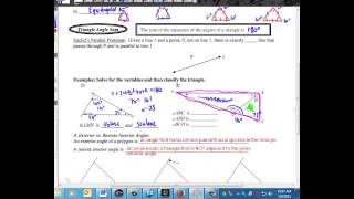3 4 Parallel Lines and Triangle Angle Sum Theorem