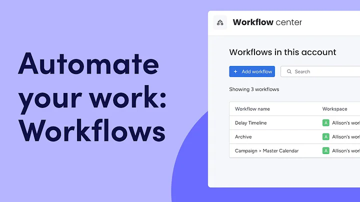 Automate your work: Workflows | monday.com tutorials