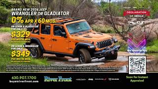 2026 Jeep Wrangler or Gladiator: Slam Dunk Discounts | Declaration of Deals at River Front CJDR!