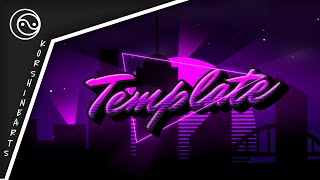 Template · Purple Background 2D intro
