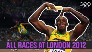 ALL of Usain Bolt's 🇯🇲individual races 🏃‍♂️at London 2012!