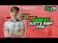 m0nesy Shows How to Carry on Dust 2 (24-9-3 KDA FACEIT POV)