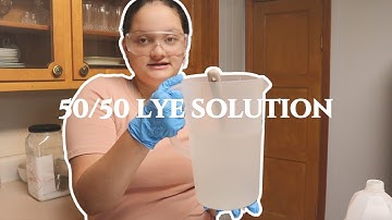 How To Make & Master Batch A 50/50 Lye Solution | Cadence Rose