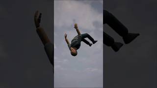 Parkour x Freerunning in Slow Motion (Layout/Scissors/Rodeo) Unreal Engine 5 ALS V4 #unrealengine