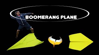 3 Boomerang Paper planes Easy to Make - How to fold a Paper Airplane that Flies Back to You