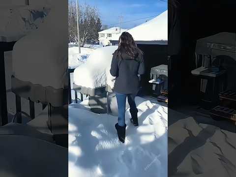 The happiness after snowstorm #satisfyling #asmr #snow #ice #fyp #oddlysatisfying