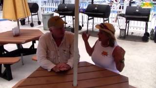 Virtually maintenance and splinter free recycled hexagon picnic table! Recommended for pool patios, warehouse patios, 