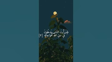 أرح سمعك🌿-تلاوة سورة النصر بصوت القارئ هزاع البلوشي#هزاع_البلوشي #حالات_دينيه_قصيره #القرآن_الكريم