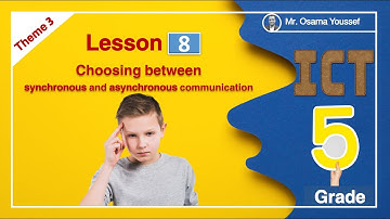 ICT grade 5 second term theme 3 Lesson 8 choosing between synchronous and asynchronous communication