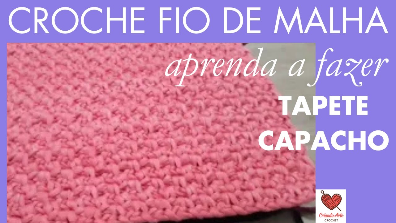 COM  APENAS 1 KL DE FIO DE MALHA FIZ 2 TAPETES CAPACHO.