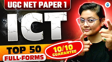 UGC NET Paper 1 | ICT Full Forms | UGC NET ICT 2025 | Aditi Mam JRFAdda