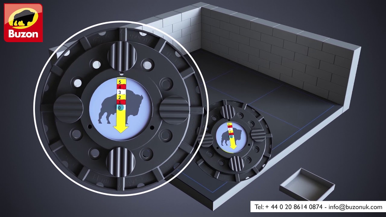 U-PH5 Buzon Adjustable Pedestals Slope Corrector