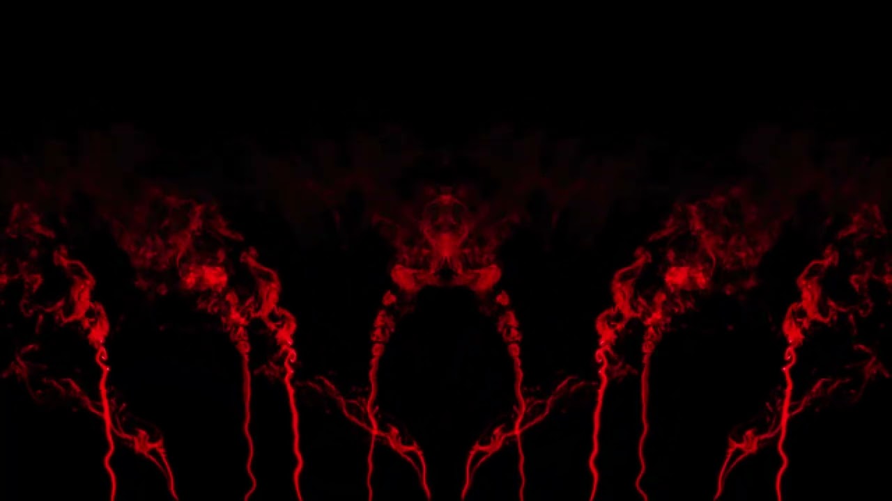 Red Incense Smoke Background 4K