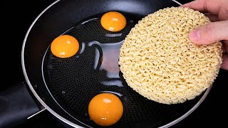 Don't boil instant noodles directly in water. This is a secret of 5-star restaurants! | Kitchen Tips
