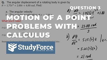 Find Angular Velocity and Acceleration Using Derivatives (Example 3)