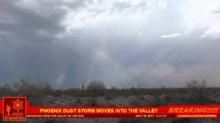 Arizona Monsoon Brings Another Dust Storm To Phoenix July 18, 2011