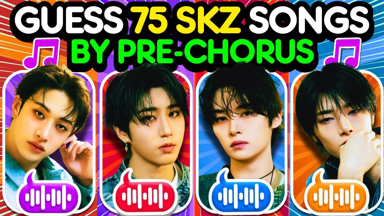 🌟 Guess The 75 STRAY KIDS Songs By The PRE-CHORUS 🎶| STRAY KIDS QUIZ ❤️🖤