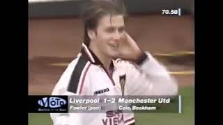 David Beckham Free Kick Manchester United Vs Liverpool