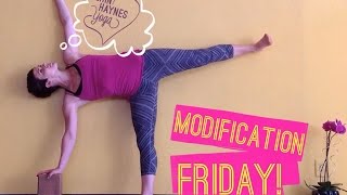 Modification Friday - Half Moon/ Ardha Chandrasana