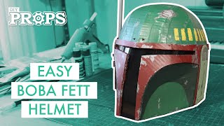 Easy Cardboard BOBA FETT Helmet | DIY Props FREE TEMPLATES