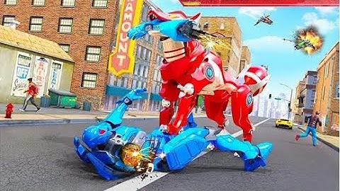 Wild Fox Transform Bike Robot | Rescue City Shooting Robot Android GamePlay | By Game Crazy