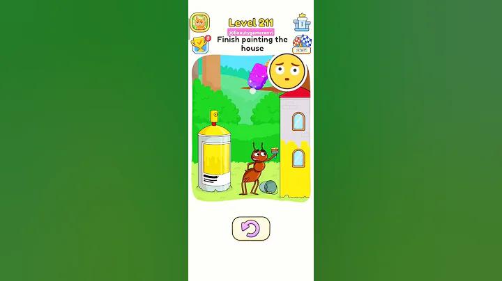 FINISH PAINTING THE HOUSE LEVEL 211 DOP5#shorts#viralshorts#trending#gaming#DOP5#youtubeshorts#short