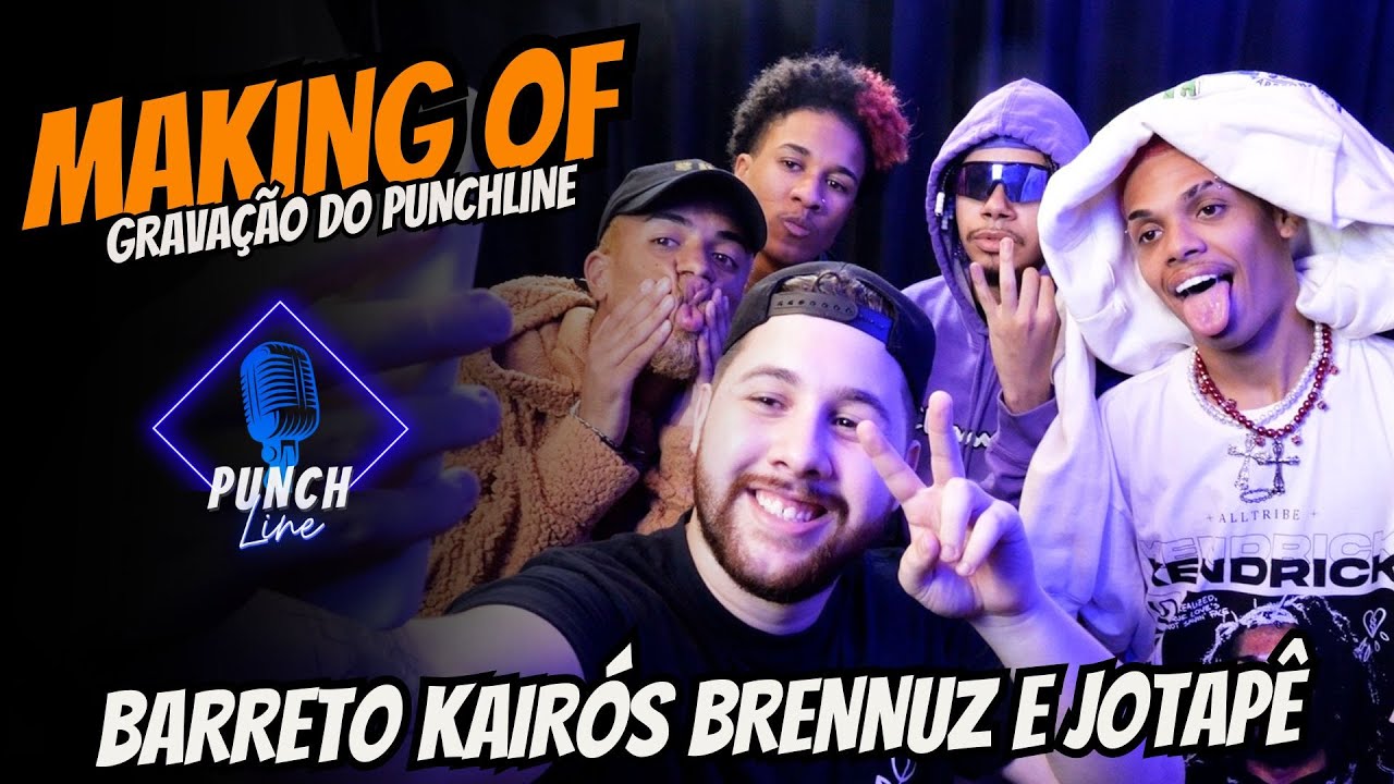 Making Of - Gravação do Punchline com Jotapê, Barreto, Brennuz e Kairós