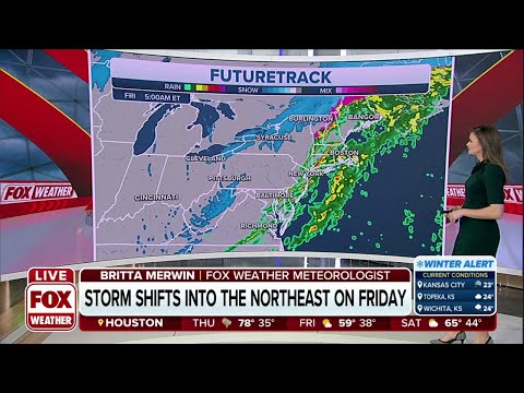 Major Storm Producing High Winds, Flood Watches Moves Into Northeast On Friday