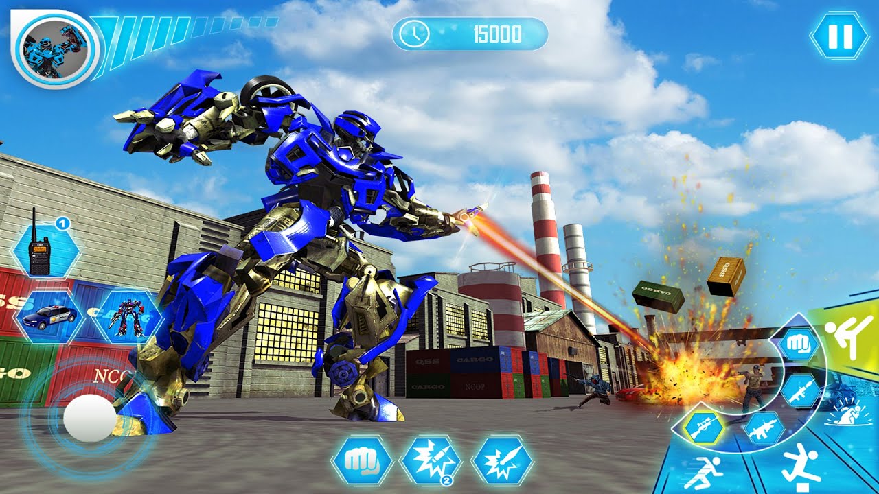 Police Transformer Superhero Police Robot Car Simulator Android GamePlay