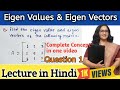 Eigen values and Eigen vectors | Eigen Values Examples | Eigen Vectors Examples | Matrices#bscmaths