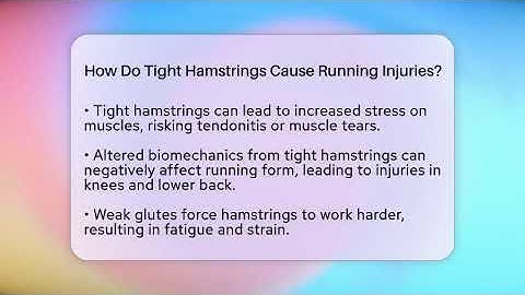 How Do Tight Hamstrings Cause Running Injuries? - Running Beyond Limits
