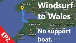Windsurf to WALES. 57 miles with no support boat. EP 2