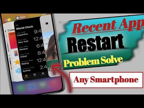 Background Apps Automatically Close | Recent App Not Showing | Close & Minimize App Restart Problem