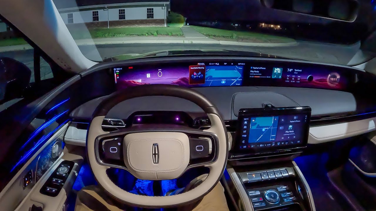 2024 Lincoln Nautilus Black Label - POV Night Drive (Binaural Audio)