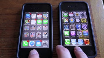Animations -- iOS 7 on iPhone 4S vs iOS 6 on iPhone 4