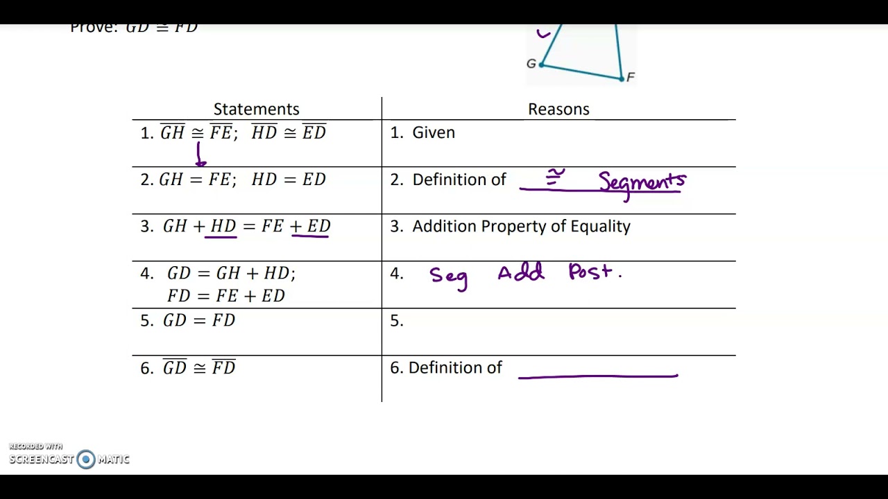 3 5 Proving Segment Relationships YouTube 3 5 Proving Segment Relationships YouTube