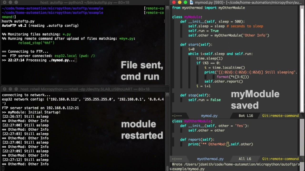 Ultra-fast MicroPython Development with AutoFTP