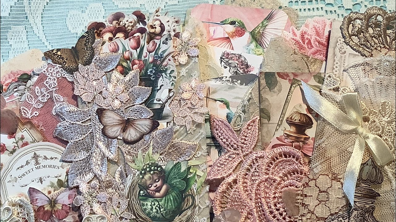 Pockets from Coffee filters or Tissue Paper - Tutorial- DT Project for AngeldreamCraftsKim