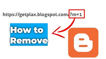 How to remove?m=1from the ending of a blog url ?