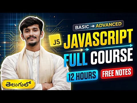 Complete JavaScript Course in Telugu Learn JavaScript from Basics to Advanced