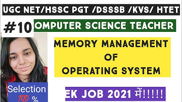 Part 4- PAGE REPLACEMENT ALGORITHM//HSSC/KVS/DSSSB /NS CLASSES/ COMPUTER SCIENCE TGT/PGT TEACHER