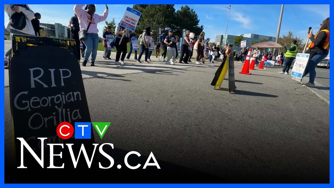 Classes cancelled at two Ontario college campuses amid support workers’ strike