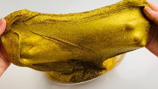 Golden Glitter Slime Making | Most Satisfying Glitter Slime Video (2019) screenshot 5