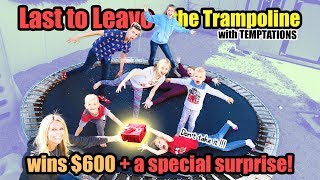Last to Leave the Trampoline WITH Temptations WINS $600 CASH!