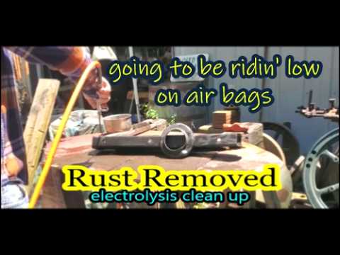 bout fifteen minutes electrolysis rust clean up