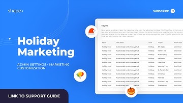 Managing Holiday Marketing in Shape Software CRM