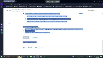 Knowledge check: Sorting and searching Coursera | Coding Interview Preparation Meta