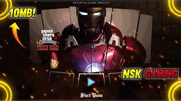 [10MB] Iron Man Menu Mod For GTA San Andreas Android || NSK GAMING #gta #gaming #gta5 #ironman
